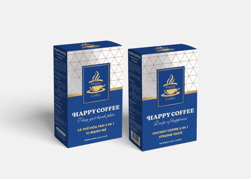 Cà phê 3in1 Happy Coffee (Trắng)